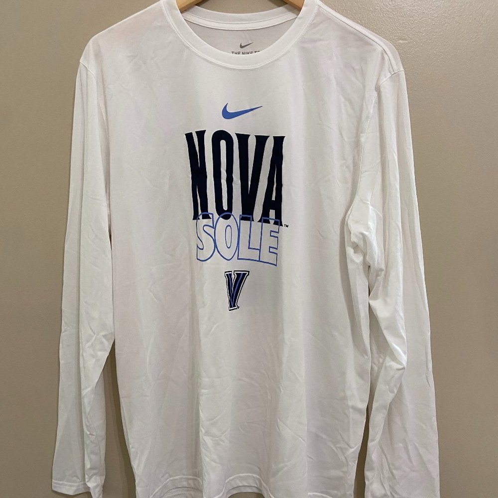 Nike Villanova Nova Basketball March Madness Sole Bench Jersey LS Shirt Men’s XL